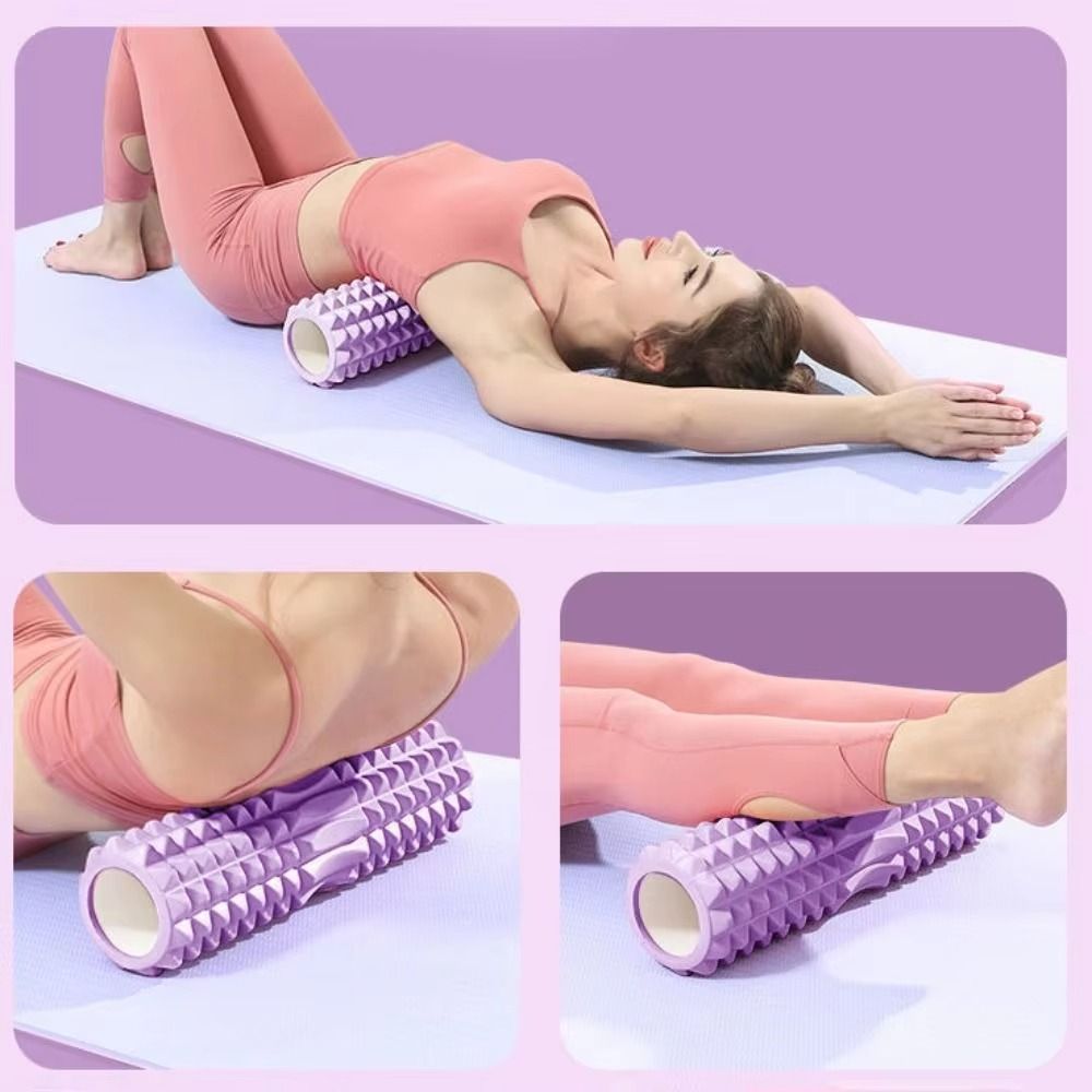 EVA Foam Fitness Back Roll Tri - Yoga Fitness Roller 评论和价格