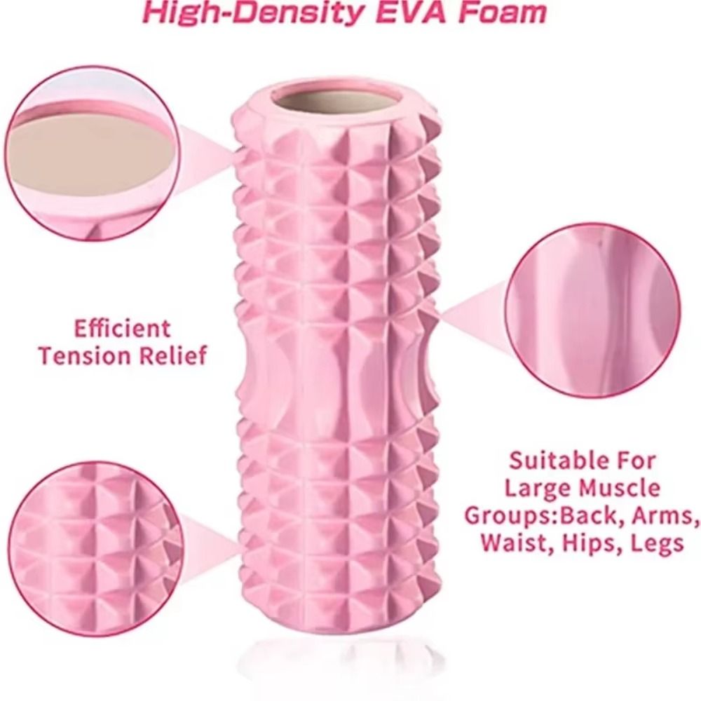 EVA Foam Fitness Back Roll Tri - Yoga Fitness Roller 评论和价格