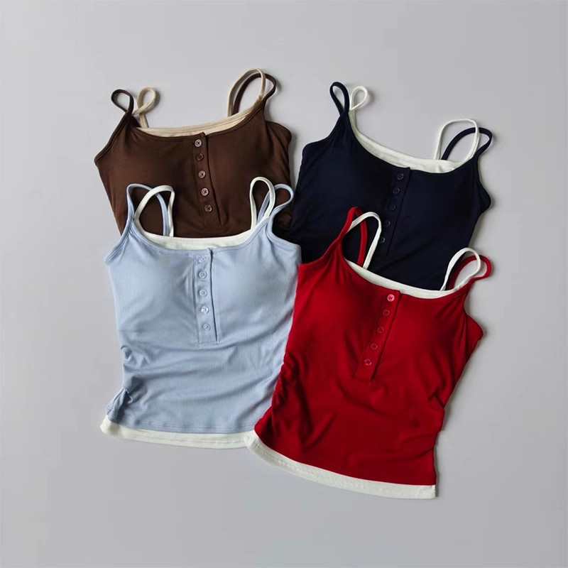 Color-Block Faux Two-Piece Spo - Yoga Fitness Tapis 评论和价格