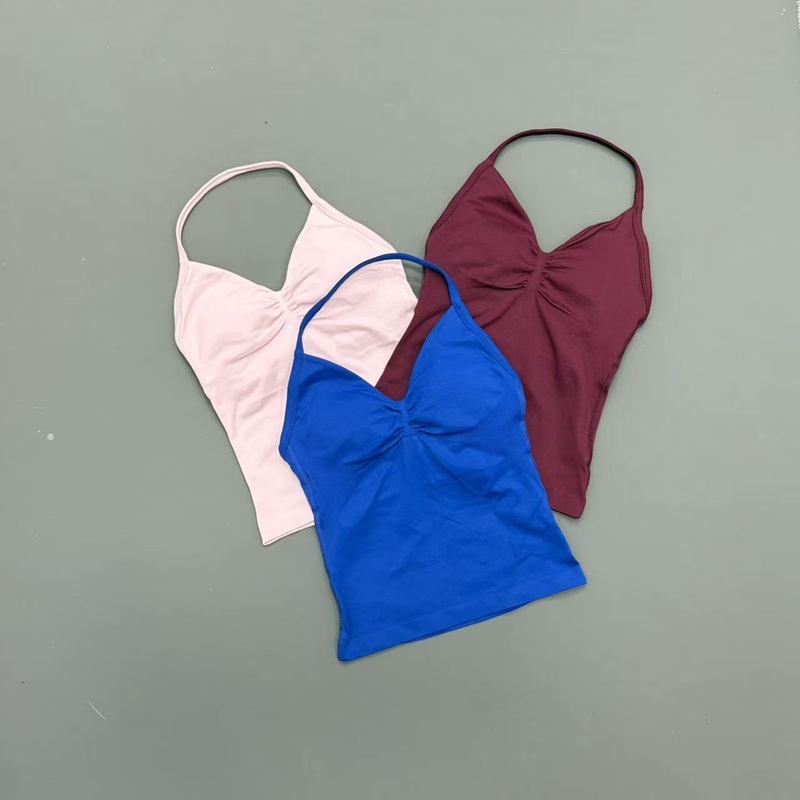 Gym Women Sports Tank Top Seam - Yoga Fitness Tapis 评论和价格