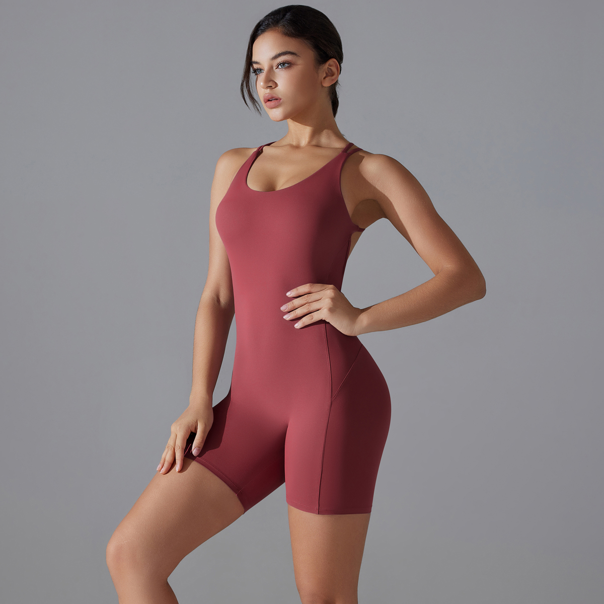 Yoga Set Sexy Backless Sporty  - Yoga Fitness Jumpsuit 评论和价格