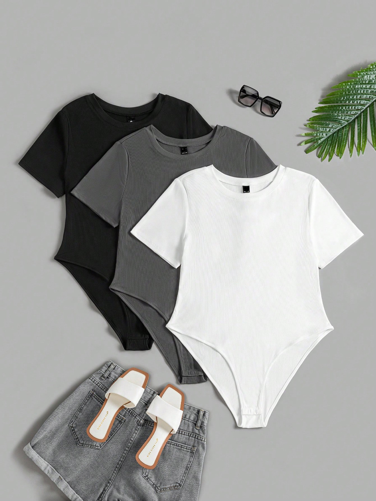 Plus Size Women's Round Neck S - Yoga Fitness Jumpsuit 评论和价格