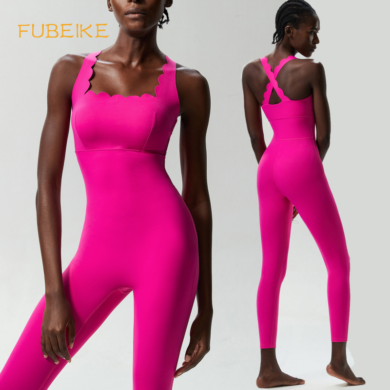FUBEIKE Small Wave Beauty Back - Yoga Fitness Jumpsuit 评论和价格