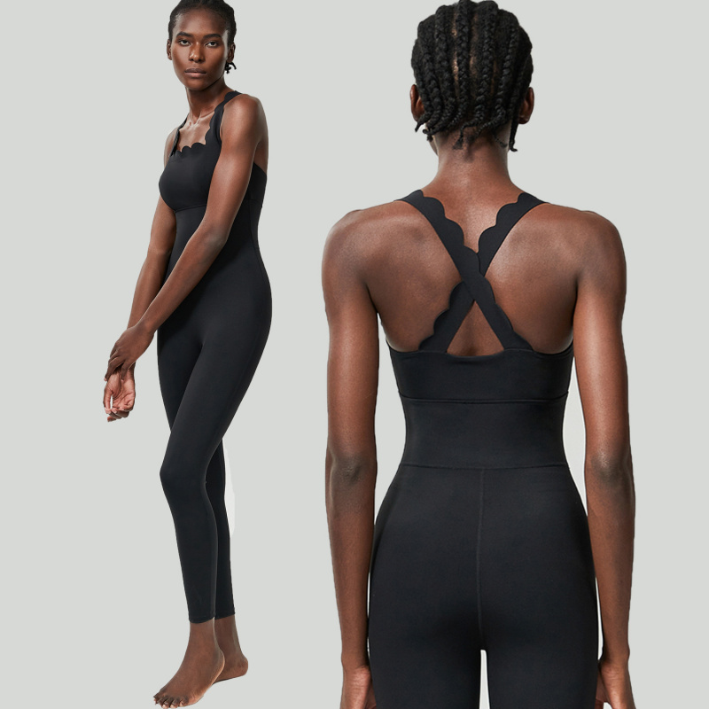FUBEIKE Small Wave Beauty Back - Yoga Fitness Jumpsuit 评论和价格