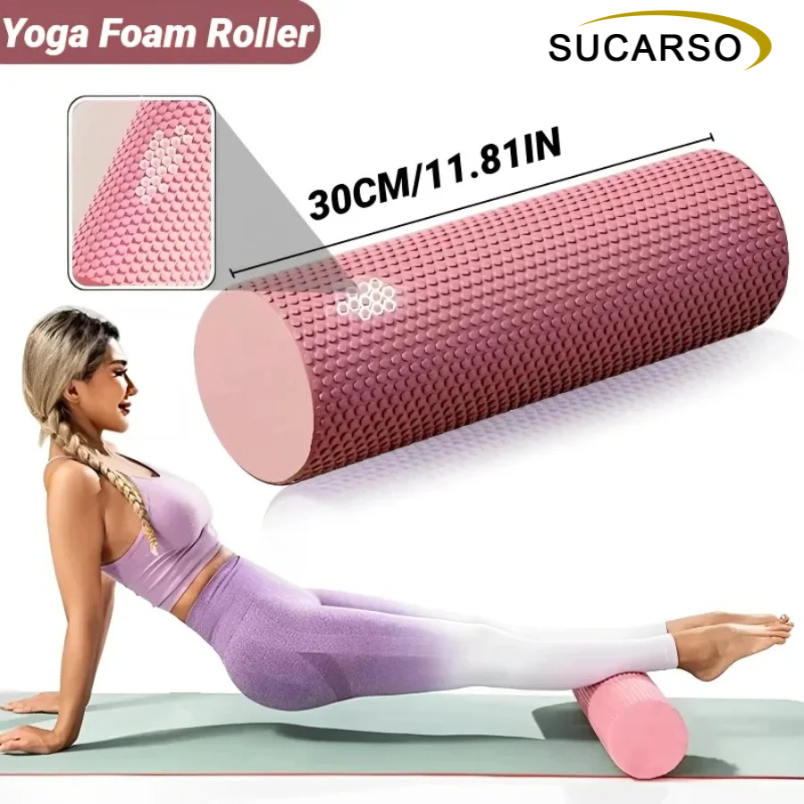 30x10cm EVA Textured Foam Roll - Yoga Fitness Roller 评论和价格