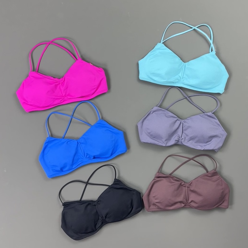 HISTELLO Front Ruched Cross Ba - Yoga Fitness Tapis 评论和价格