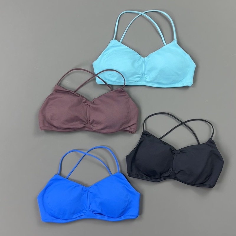 HISTELLO Front Ruched Cross Ba - Yoga Fitness Tapis 评论和价格