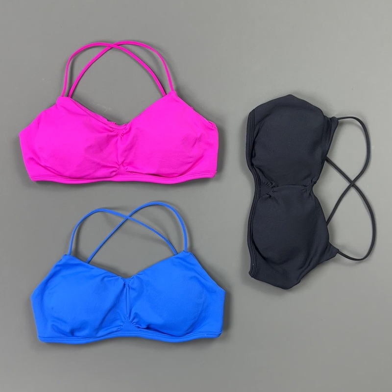 HISTELLO Front Ruched Cross Ba - Yoga Fitness Tapis 评论和价格