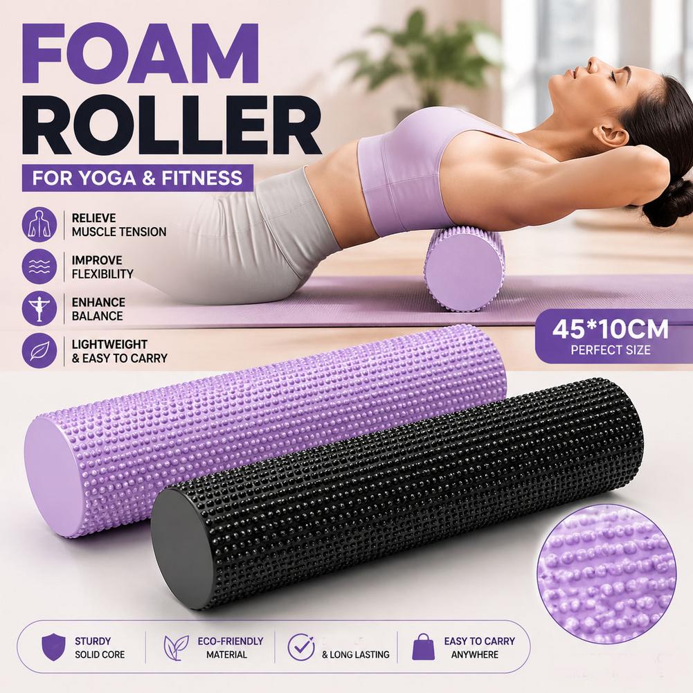 Yoga Foam Roller EVA High Dens - Yoga Fitness Roller 评论和价格
