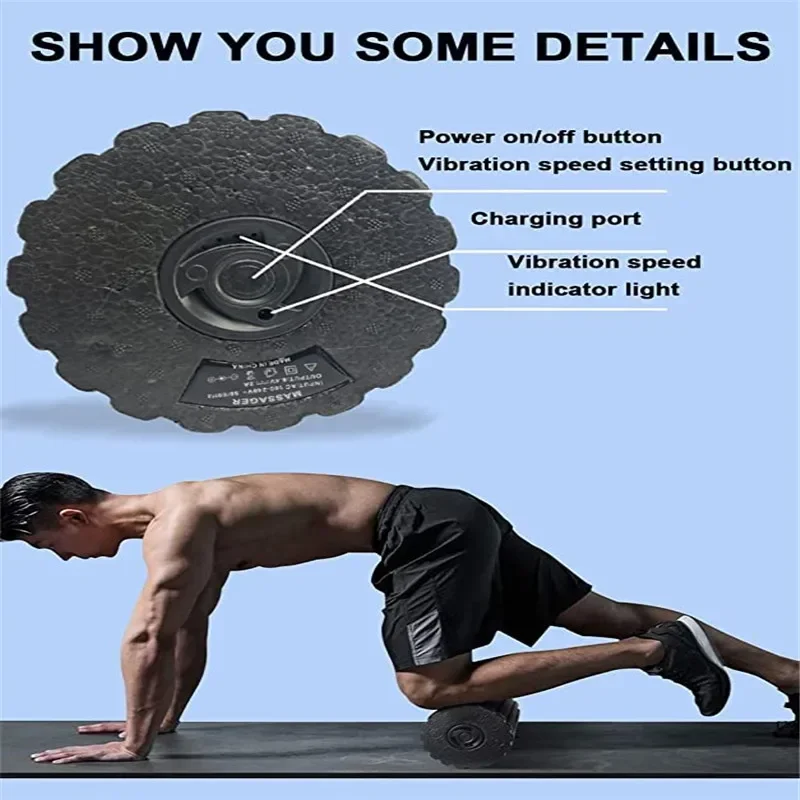 4-Speed Vibrating Electric Yog - Yoga Fitness Roller 评论和价格