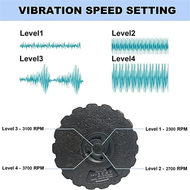 4-Speed Vibrating Electric Yog - Yoga Fitness Roller 评论和价格