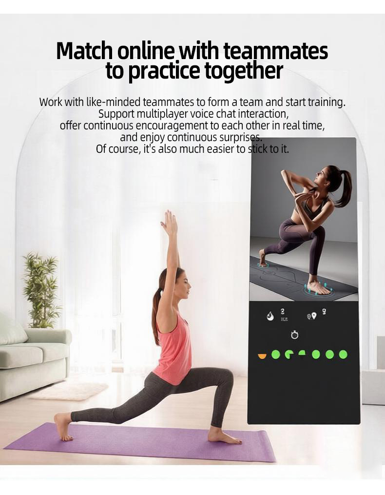 Smart A-Shape Fitness Mirror w - Yoga Fitness Hotel 评论和价格