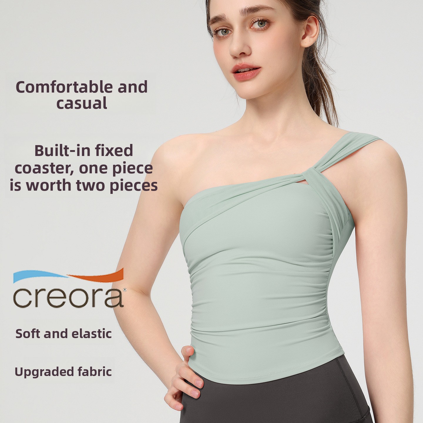 Women's Sexy Sloping Shoulder  - Yoga Fitness Tapis 评论和价格