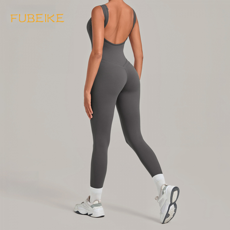 Yoga Jumpsuit With Deep Backle - Yoga Fitness Jumpsuit 评论和价格