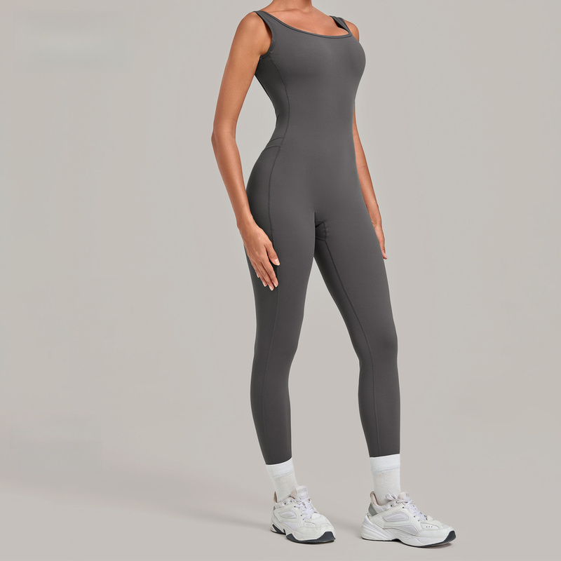 Yoga Jumpsuit With Deep Backle - Yoga Fitness Jumpsuit 评论和价格